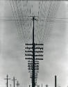 Líneas de teléfono. Impresión de negativo donado por VittorioVidali. Fototeca INAH.