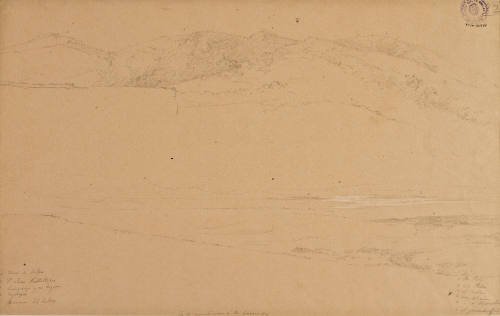 Estudio de cerros, abril 1865