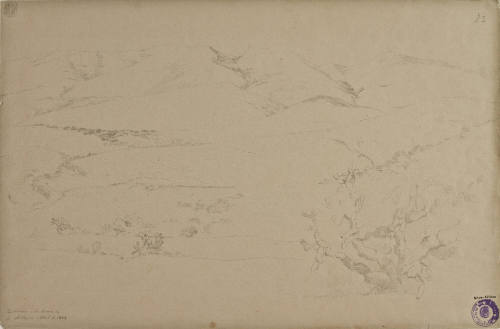 Estudio de cerros, abril 1865