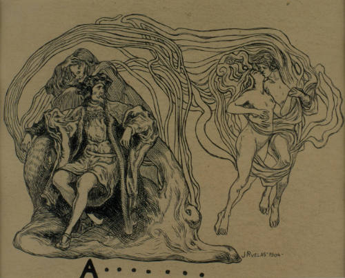 Ilustración para el poema "A..." de Jesús E. Valenzuel