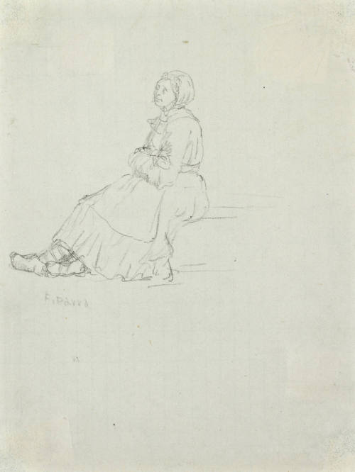 Sin título (Mujer de perfil sentada)