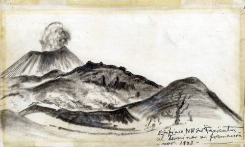 Edificio noroeste del Paricutín