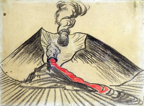 El cono del Paricutín (6 horas después de su nacimiento)