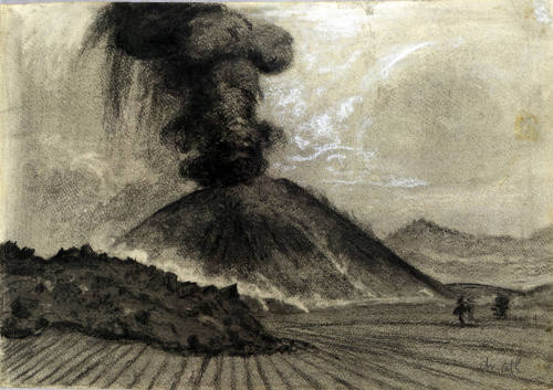 El Paricutín el 26 de febrero de 1943