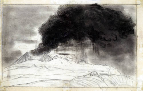 El Zapichu en plena erupción