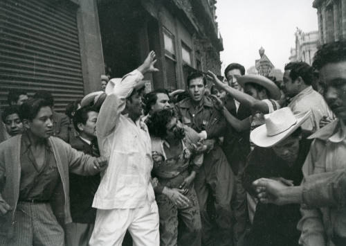 Obrero herido, México, D.F.