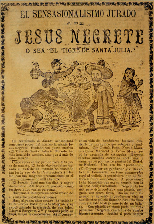 El sensacionalísimo jurado de Jesús Negrete o sea "El Tigre de santa Julia"