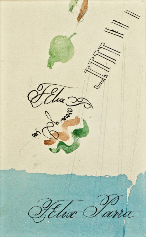Sin título (Con inscripción manuscrita que dice Félix Parra)