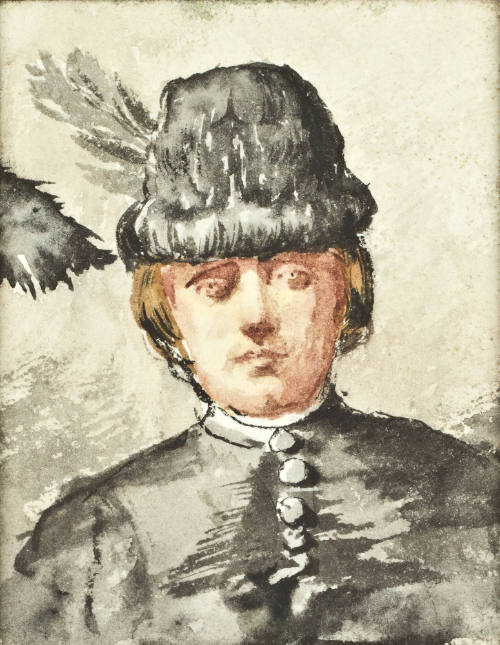 Sin título (Dama con sombrero)