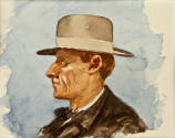 Sin título (Hombre de perfil y con sombrero)