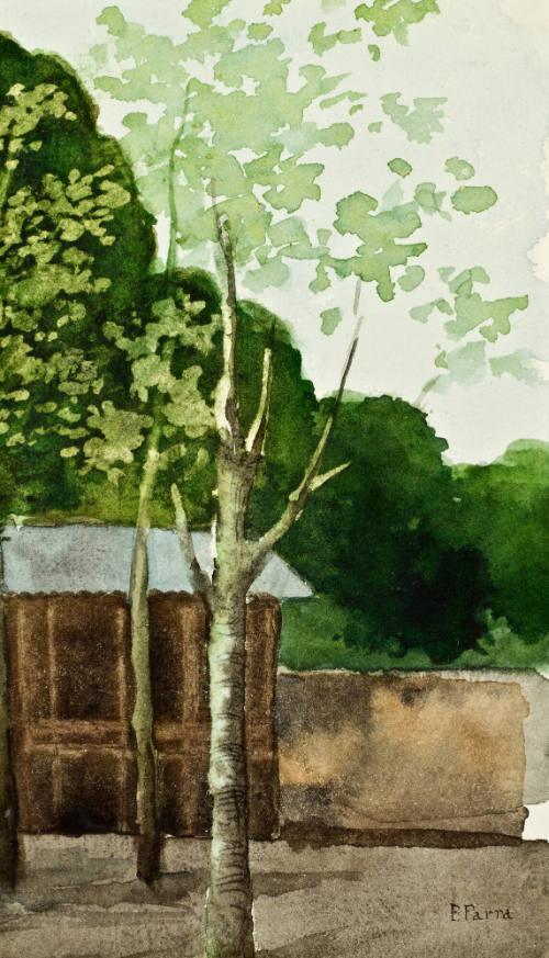 Sin título (Paisaje y casa)