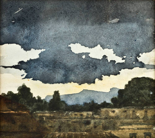 Sin título (Paisaje-árboles-nubes)