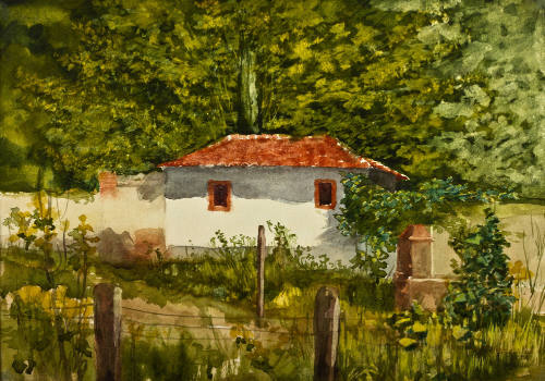 Sin título (Paisaje-Casa de campo) Anverso