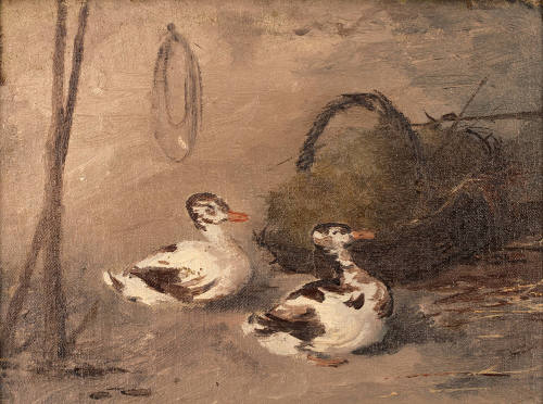Sin título (Patos y canasta)