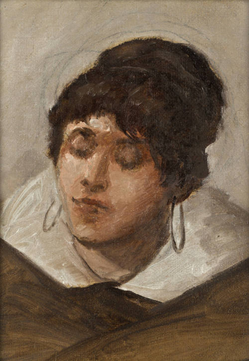 Sin título (Retrato de mujer con arracadas)