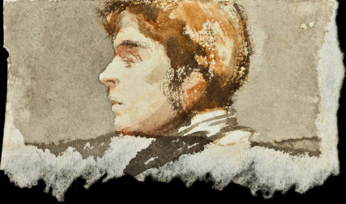 Sin título (Rostro de hombre de perfil)