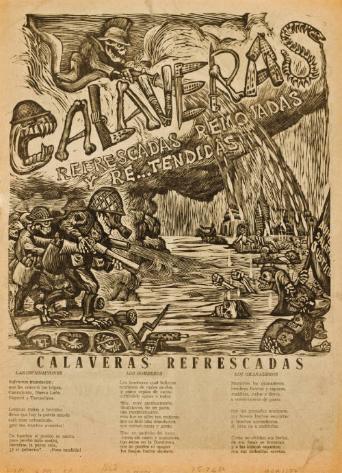 Calaveras refrescadas, remojadas y re...tendidas (folleto de 6 páginas)