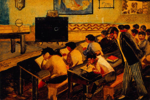 En la escuela más quería yo dibujar que estudiar pero cuantos jalones de oreja me dieron por ello