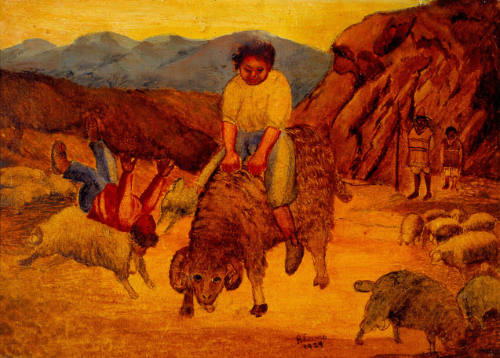 Soñaba con ser jinete me hacía amigo de los pastores para montar a los borregos