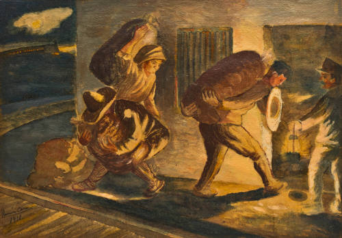 En Rinconada Ver. nos dejó el tren a media noche, para no morirnos de frio ayudamos a los cargadores a guardar la carga y nos quedamos escondidos en la oscuridad de la bodega