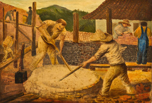 Seguimos para Santa Rosa, Ver. En ese gran pueblo fabril trabajamos de peón de albañil