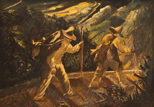 Alumbrados por los relámpagos y azotados por la lluvia de esa noche de tempestad, caminamos a toda vía de Nogales a Orizaba