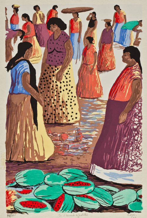 En el mercado de Juchitán