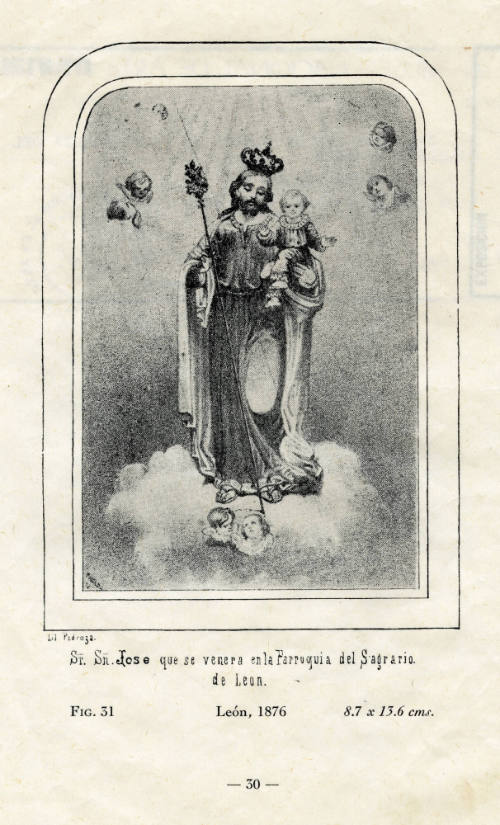 Sr. San José que se venera en la Parroquia del Sagrario de Léon