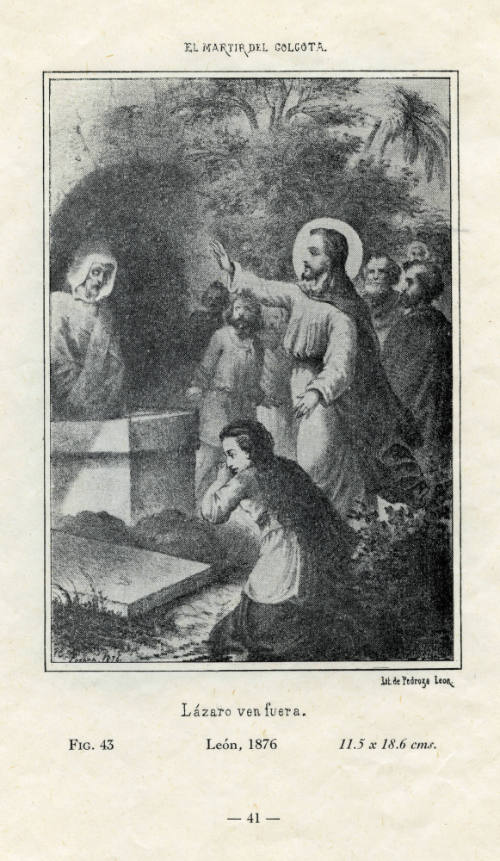 El Mártir del Gólgota, Lázaro ven fuera