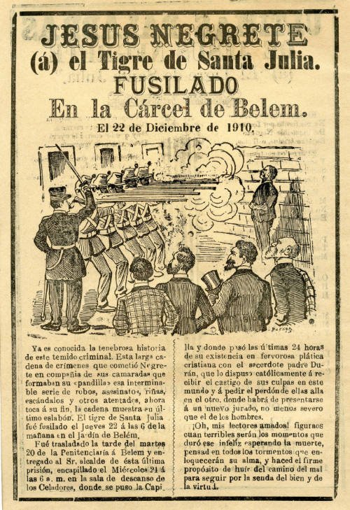 Jesús Negrete, el Tigre de Santa Julia fusilado en la cárcel...