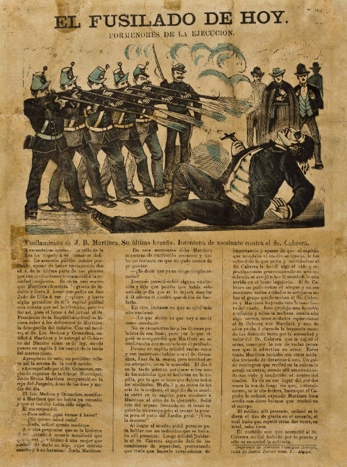 El fusilado de hoy, pormenores de la ejecución