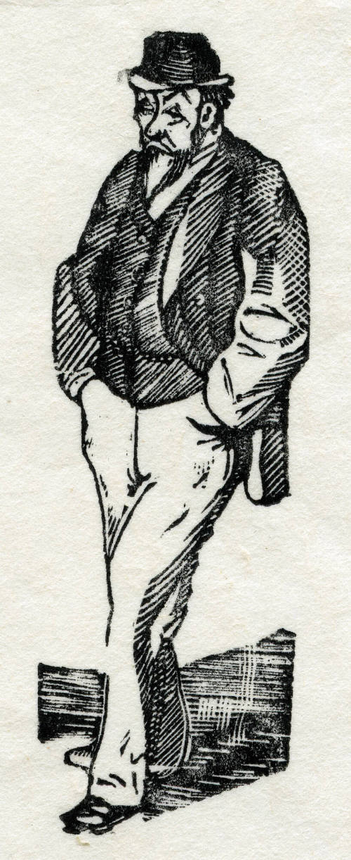 Hombre con manos en las bolsas