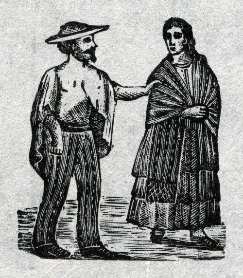 Hombre agarrando brazo de mujer