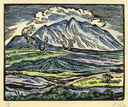 Paisaje (Tarjeta de Felicitación por Año Nuevo)