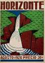 Revista Horizonte Numero 5. Tomo I. Jalapa, Ver. Agosto de 1926. Portada de Ramón Alva de la Canal