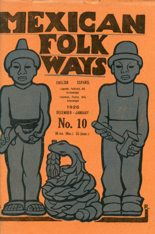 Mexican Folkways. Mexico City. TOOR, Frances editor. RIVERA, Diego art editor. No. 5 Vol. 2.