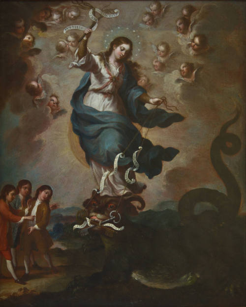 Alegoría a la Purísima como protectora de la fe