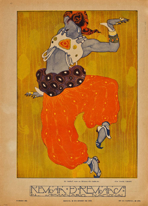 El ballet ruso en México. Portada de Revista de Revistas. El Semanario Nacional. Año X, Número 455