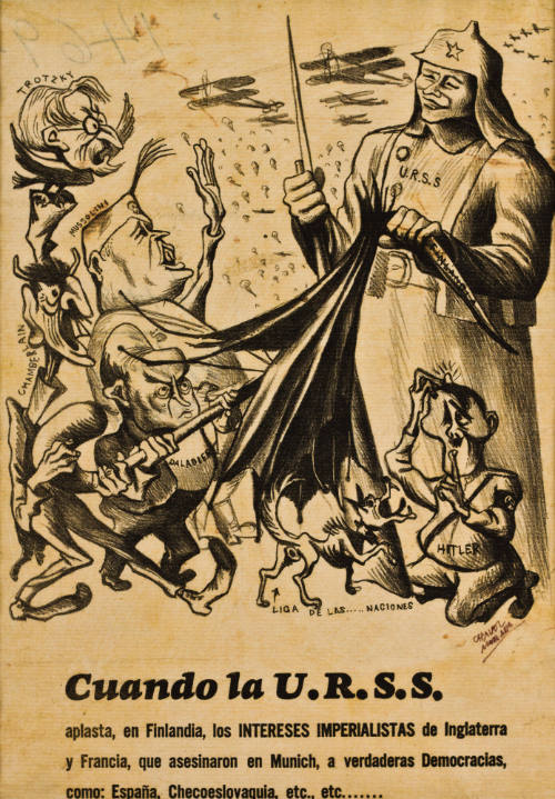 Cuando la U.R.S.S. aplasta en Finlandia los interesas imperialistas de Inglaterra y Francia...