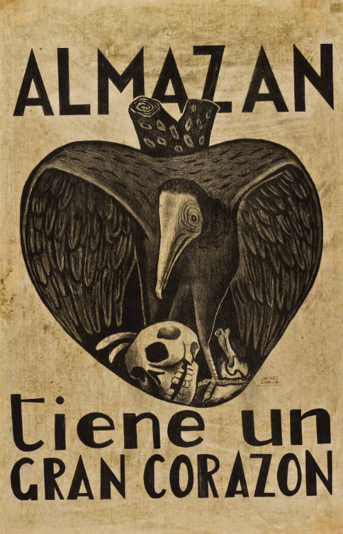 Almazán tiene un gran corazón. Cartel. México, T.G.P.