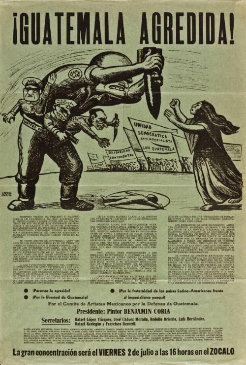 Guatemala agredida. Cartel. México