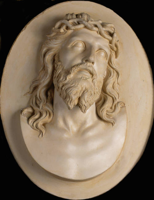 Medallón con Cristo coronado de espinas