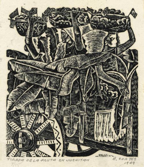 Tirada de la fruta en Juchitán