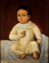 Retrato de niño con flor