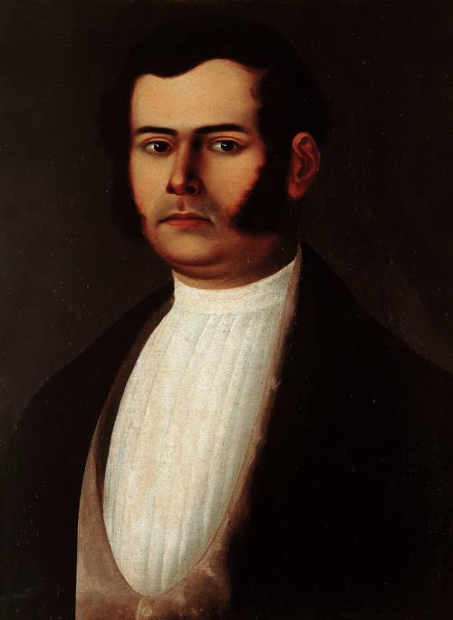 Retrato de hombre con patillas