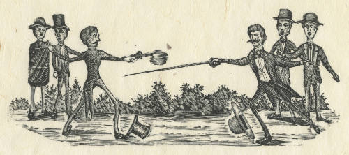 Duelo, espada contra pistola